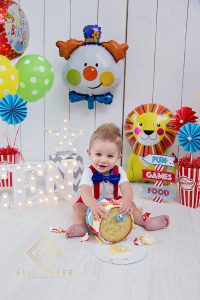 Elize Mare Photography_Circus Carnival Theme Cake Smash